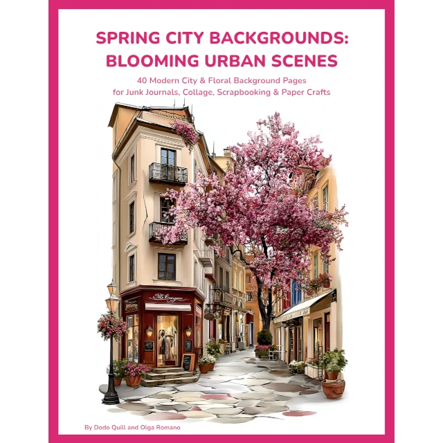 Spring City Backgrounds: Blooming Urban Scenes