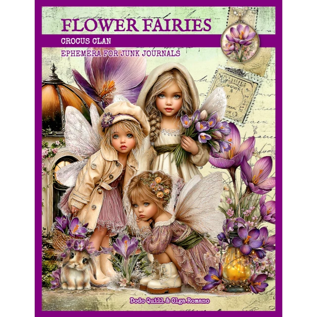 雑貨・ステーショナリー ジャンクジャーナル Flower Fairies Purple